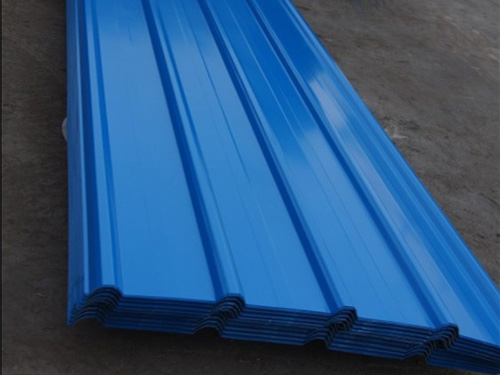 Color coated corrugated sheet